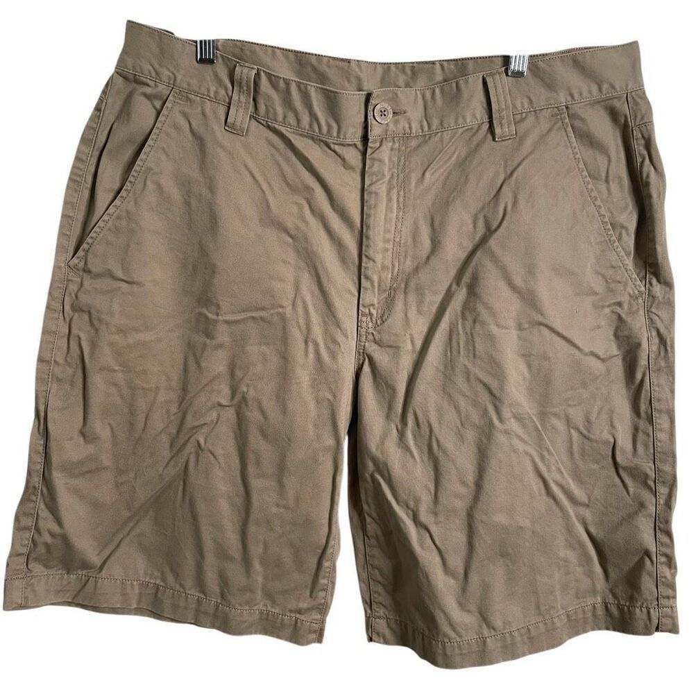 The North Face Mens Khaki Shorts 40 Tall Style AU8W 10" Inseam Outdoor Hiking